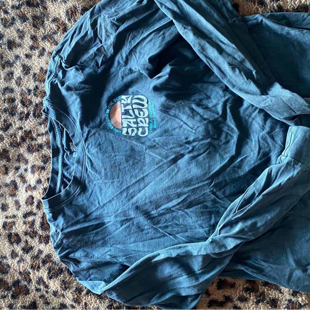 Salty Crew Long Sleeve Tee - Teal Blue